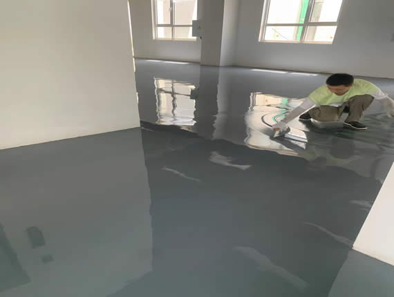 环氧树脂自流平面涂施工